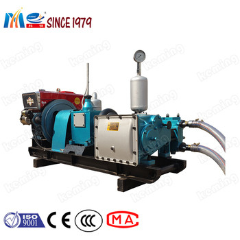 Long Service Life KBW Slurry Mud Grout Pump With Fast Suction Discharge Speed